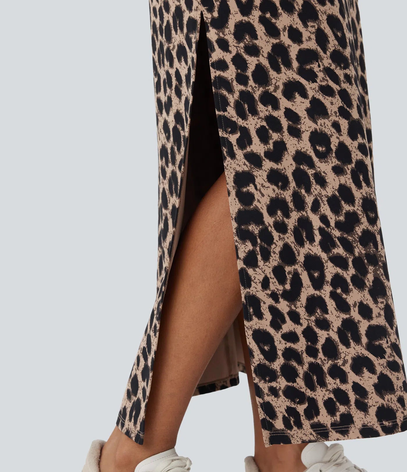 ISOLA Leopard Split Maxi Skirt