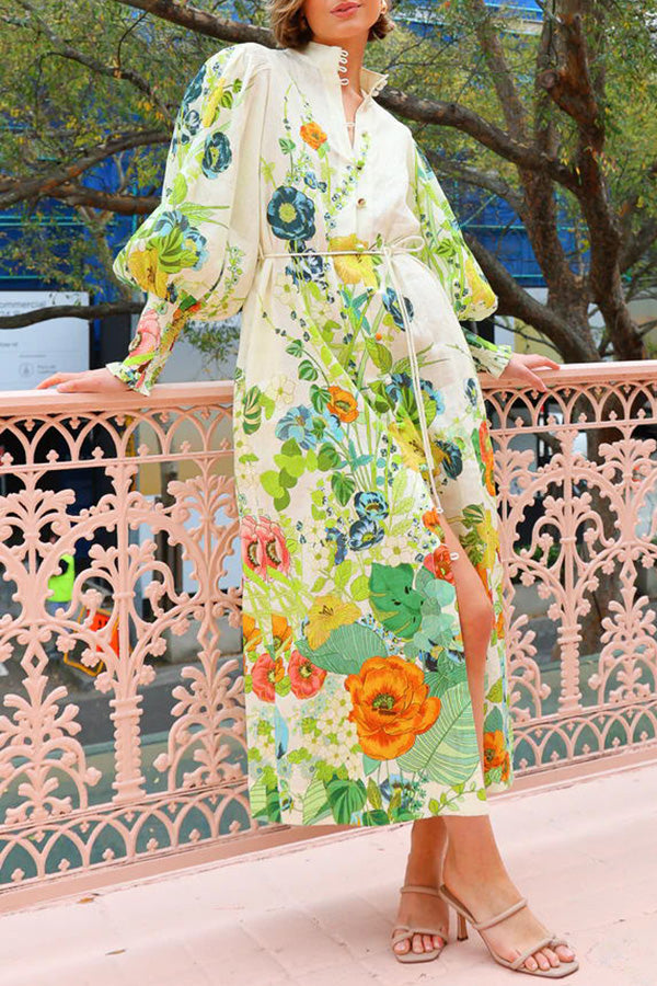 ZIMMER - Floral Belted Dress