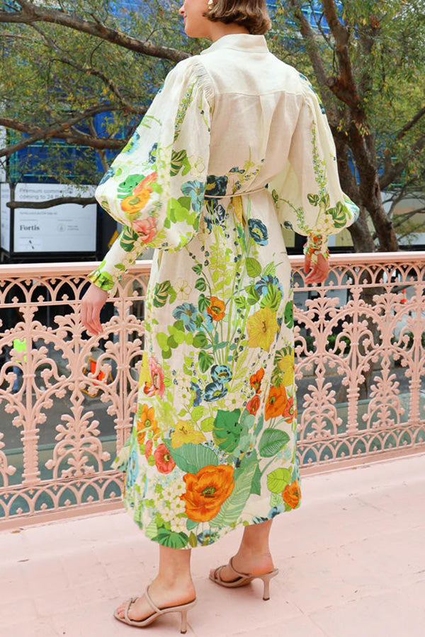 ZIMMER - Floral Belted Dress