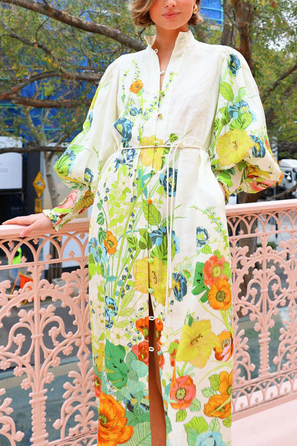 ZIMMER - Floral Belted Dress
