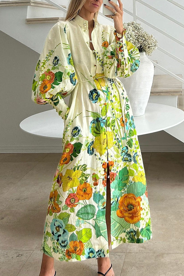 ZIMMER - Floral Belted Dress