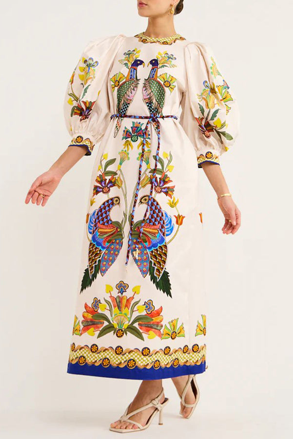 AVIARY-  Embroidered Maxi Dress