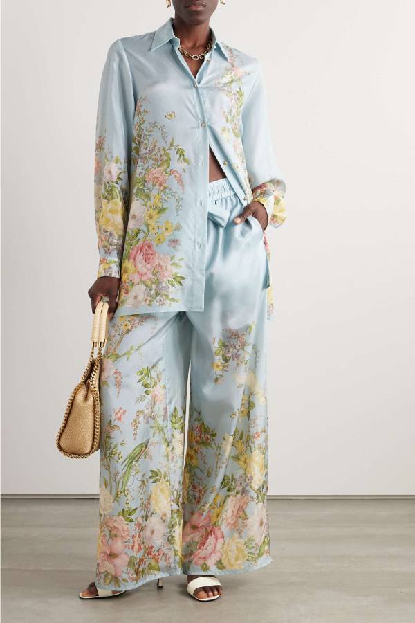 AVELINE SHIRT - Printed Silk Shirt