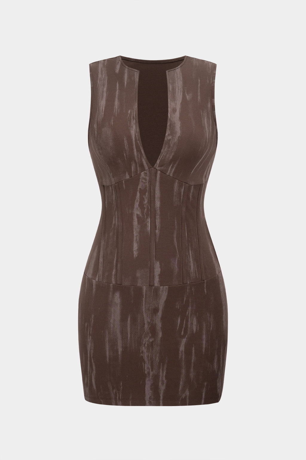 ABSTRACT LUXE™ Sleeveless Ruched Dress