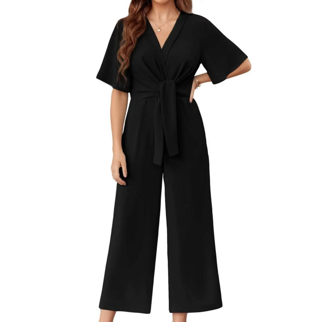 GABRIELLA - Elegant Tie Knot Jumpsuit