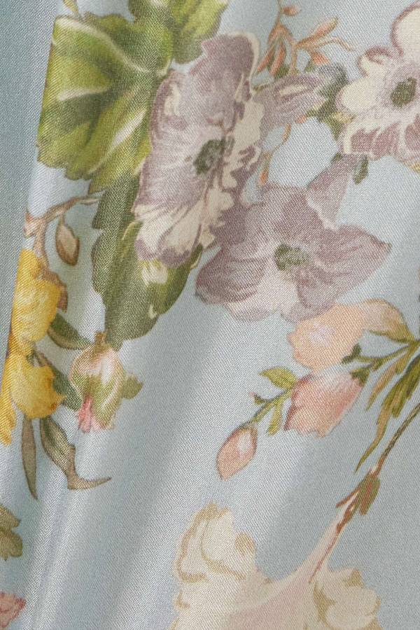 AVELINE TROUSER- Pastel Bloom Silk