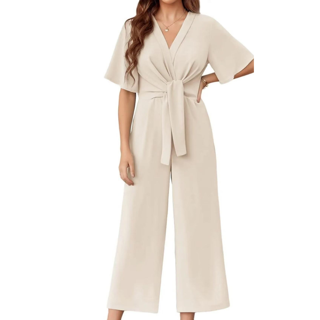 GABRIELLA - Elegant Tie Knot Jumpsuit