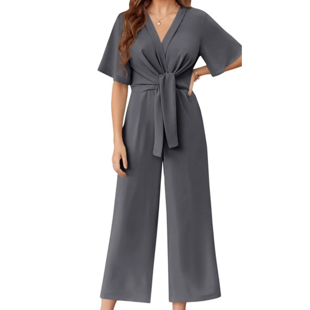 GABRIELLA - Elegant Tie Knot Jumpsuit