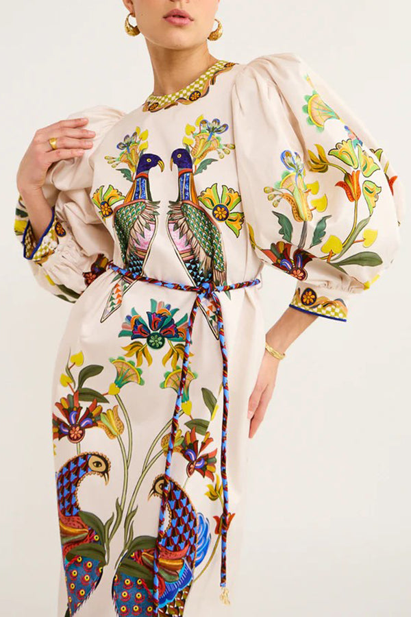 AVIARY-  Embroidered Maxi Dress