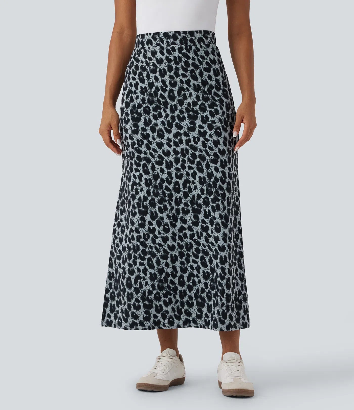 ISOLA Leopard Split Maxi Skirt