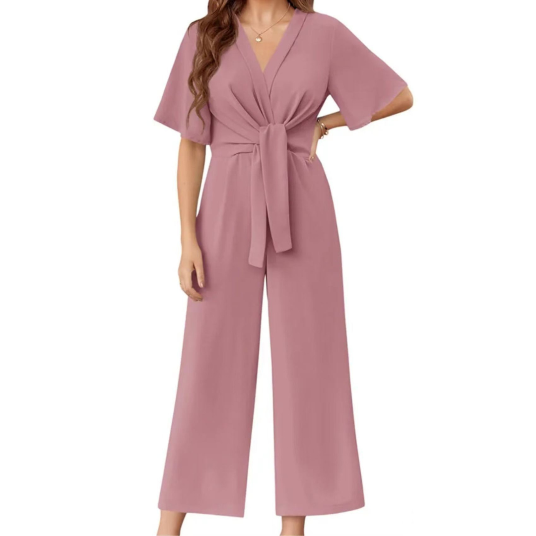 GABRIELLA - Elegant Tie Knot Jumpsuit