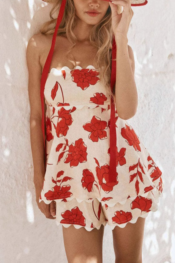 FLORA- Strapless Set