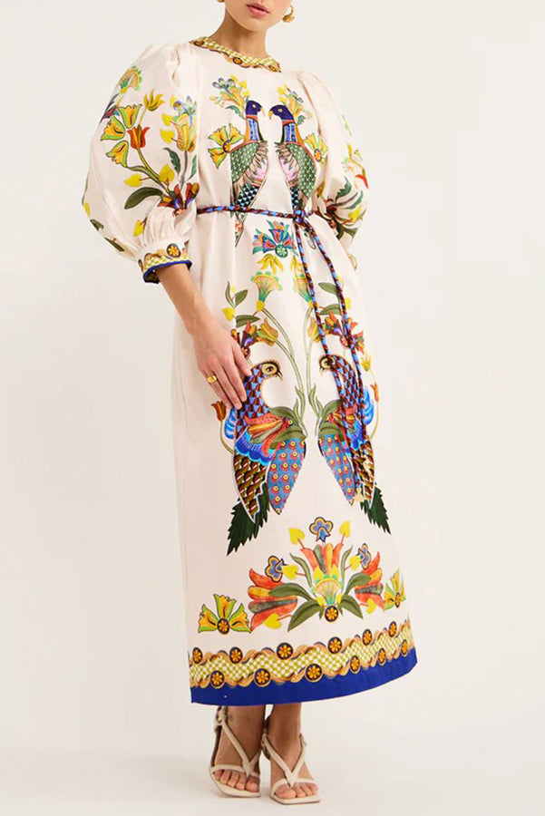 AVIARY-  Embroidered Maxi Dress
