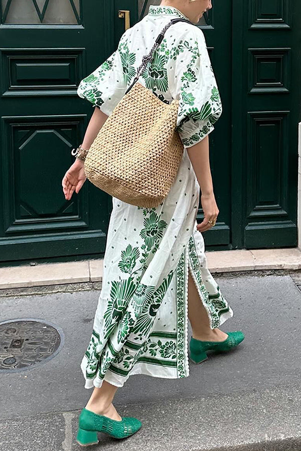 SILVA- Maxi Shirt Dress