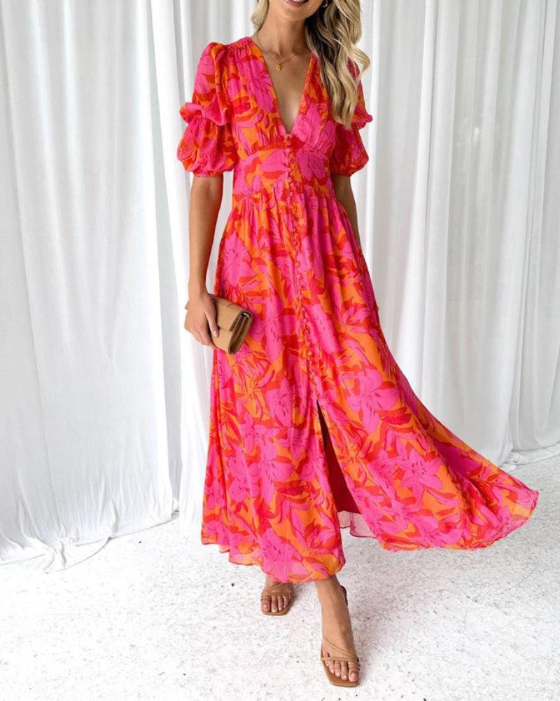 NEREA™– Elegant  Femenine  Maxi Dress