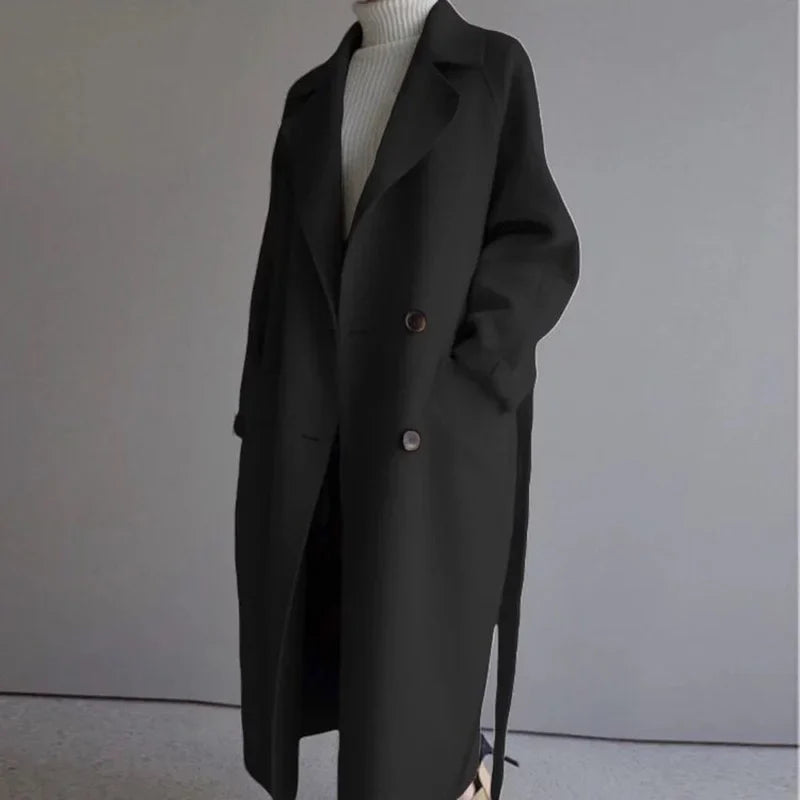 KHLOE | Lined Wool Trench Coat