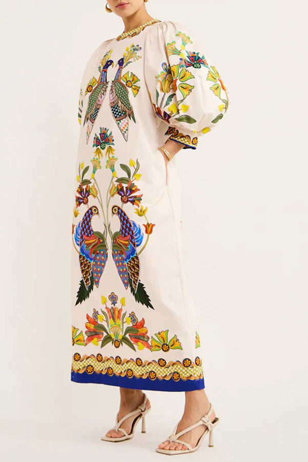 AVIARY-  Embroidered Maxi Dress