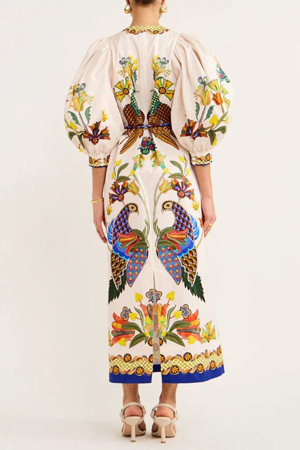 AVIARY-  Embroidered Maxi Dress