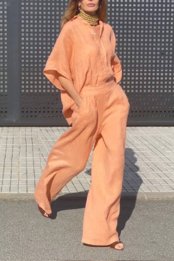 SOLARA  – Wide-Leg Linen Co-ord