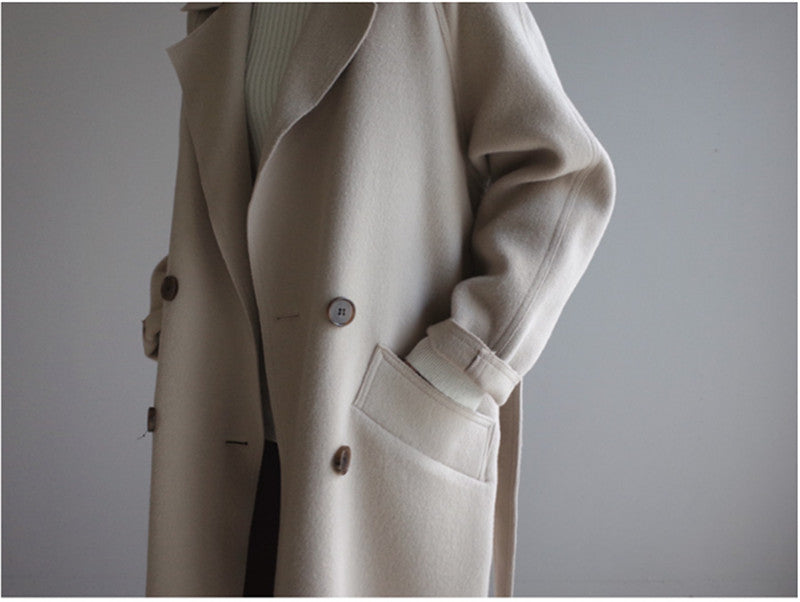 KHLOE | Lined Wool Trench Coat