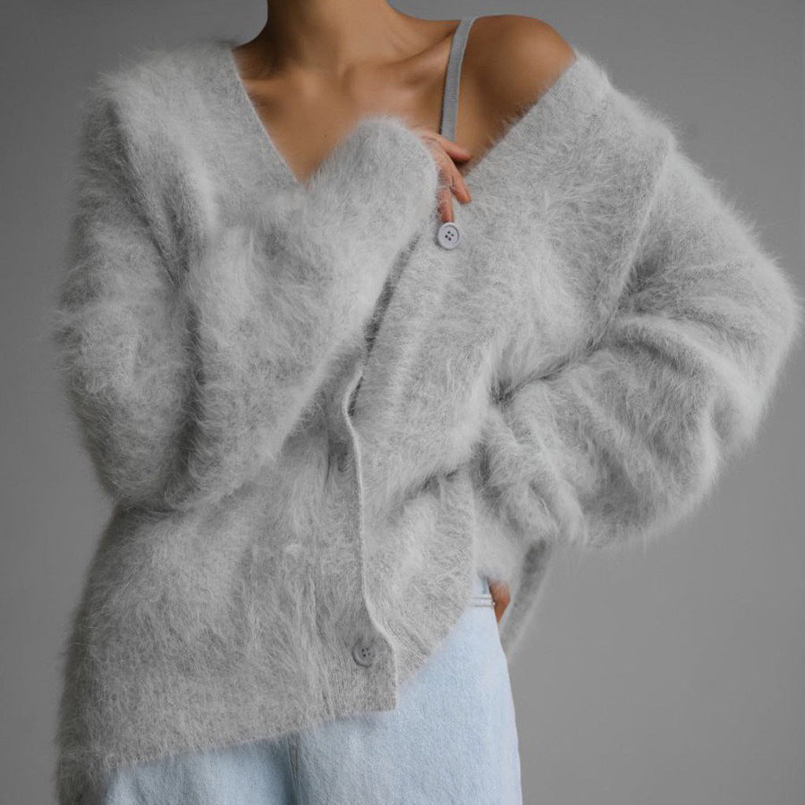 ELARA- Plush Cashmere Cardigan