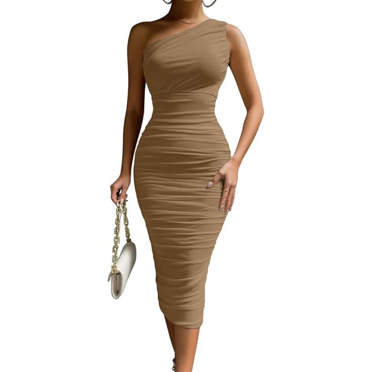 NOVA CREPÉ™ - Chic Bodycon Elegant Midi Dress