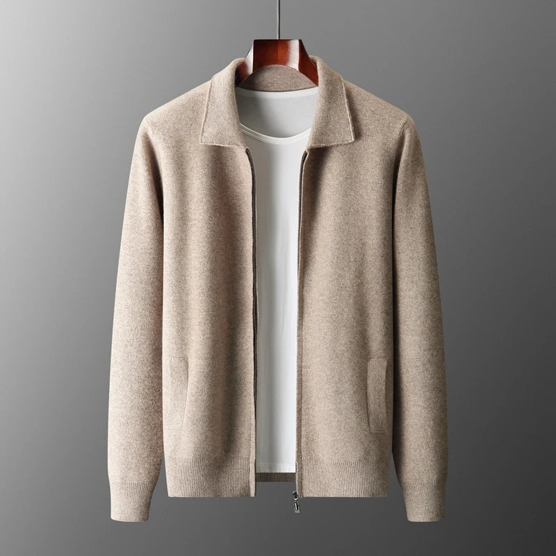VARDEN™ | Merino Wool Zip Cardigan for Men