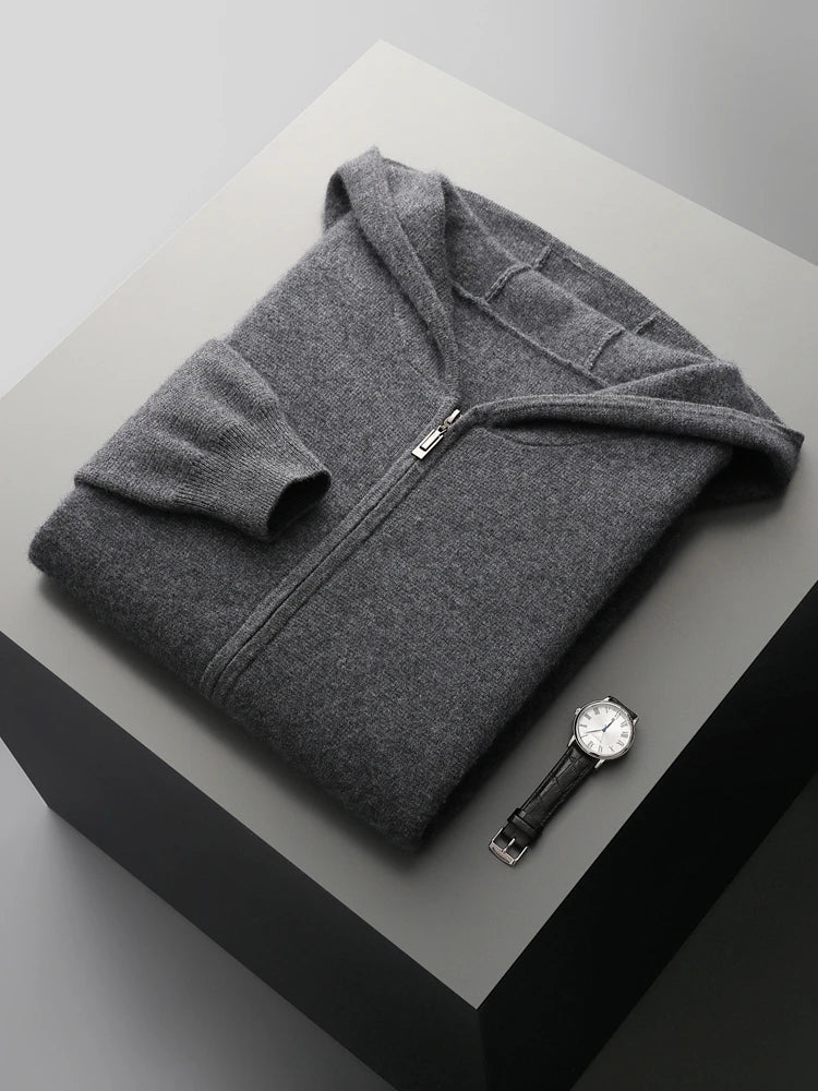 NORDFJELL™ | Merino Wool Hooded Knit Set for Men
