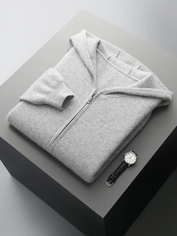 NORDFJELL™ | Merino Wool Hooded Knit Set for Men