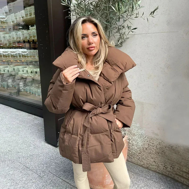 MARA - Essential Belted Puffer Jacket