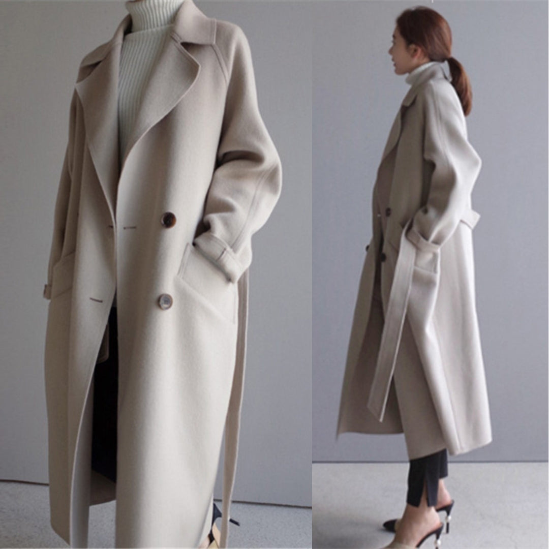 KHLOE | Lined Wool Trench Coat