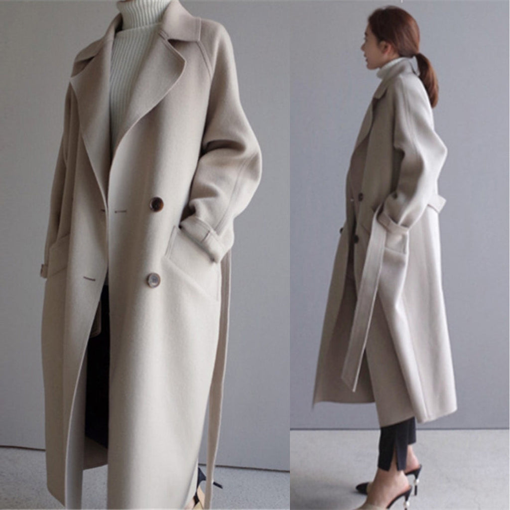 KHLOE | Lined Wool Trench Coat