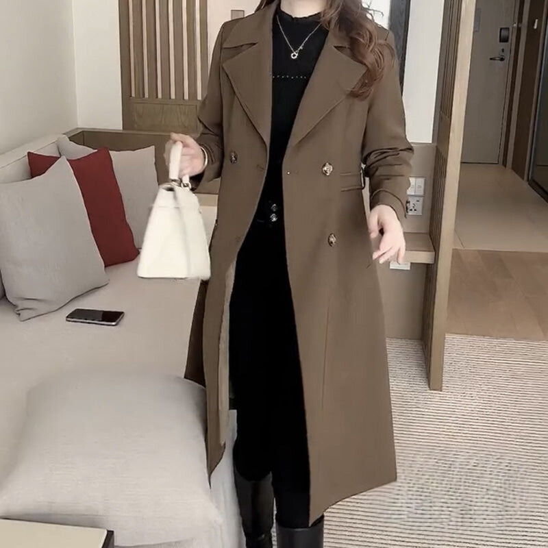 AURIELLE - Double-Breasted Trench Coat