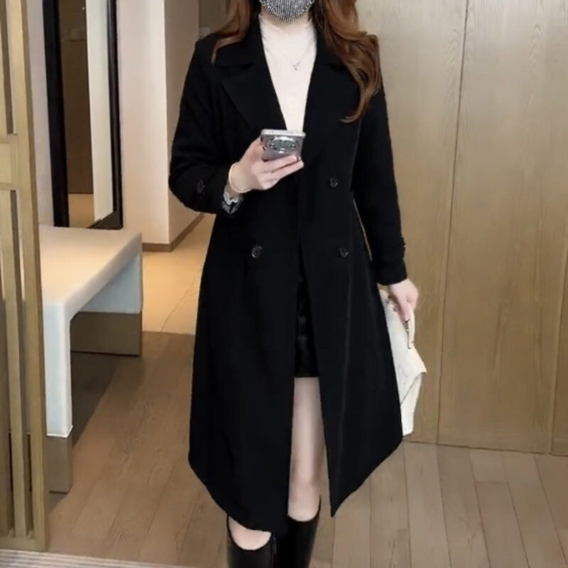 AURIELLE - Double-Breasted Trench Coat