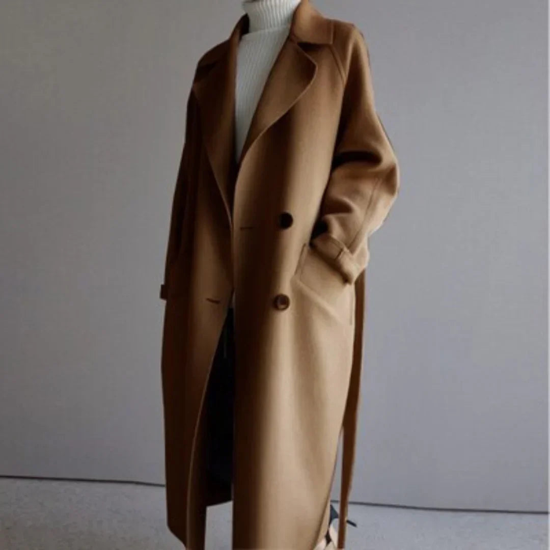 KHLOE | Lined Wool Trench Coat