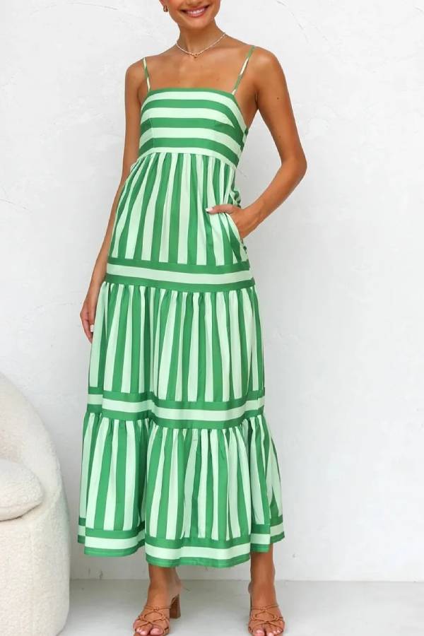 CANDY- Tiered Maxi Dress