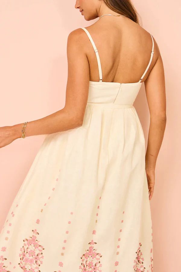 BLOOM™ Embroidered Linen Maxi Dress