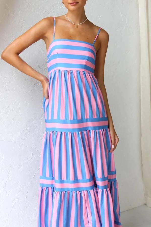 CANDY- Tiered Maxi Dress