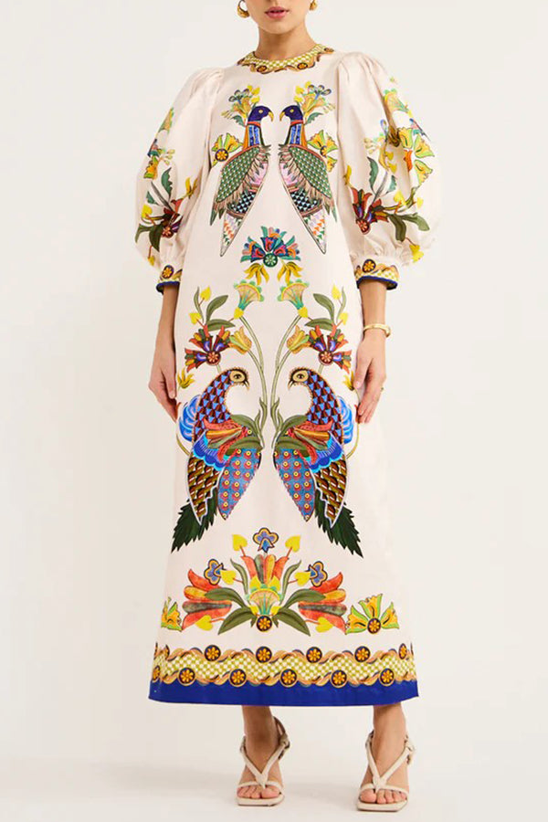 AVIARY-  Embroidered Maxi Dress