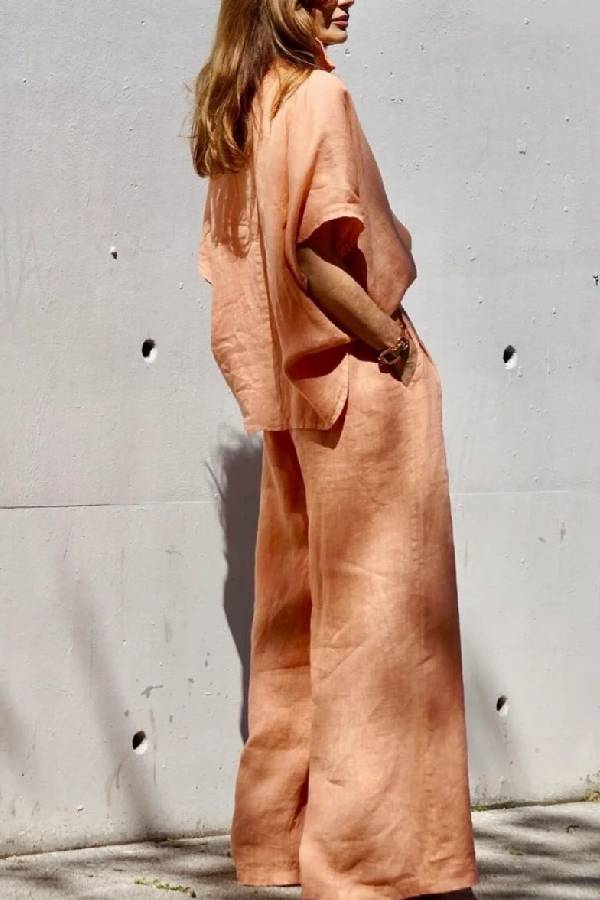 SOLARA  – Wide-Leg Linen Co-ord
