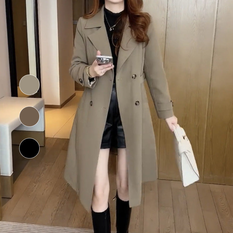 AURIELLE - Double-Breasted Trench Coat